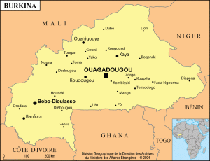 Carte du Burkina Faso