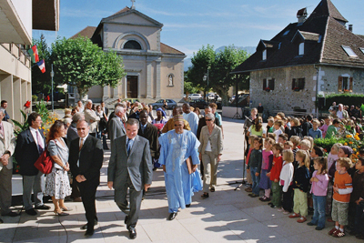 septembre 2007 : Bernard Accoyer, député maire d’Annecy-le-Vieux, reçoit le député maire de Dori