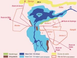 Carte puzzle de la mare de Dori