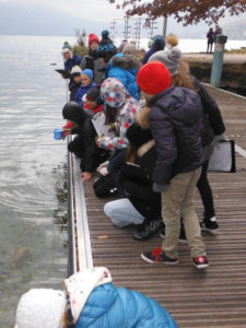 Classe du Colovry - relevés au lac d'Annecy